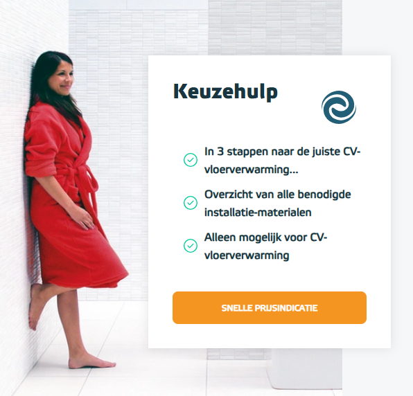 Foto : Vind eenvoudig de juiste CV-vloerverwarming