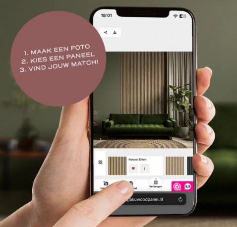 Foto : Visualiseer jouw muur: Akupanelen in een handomdraai