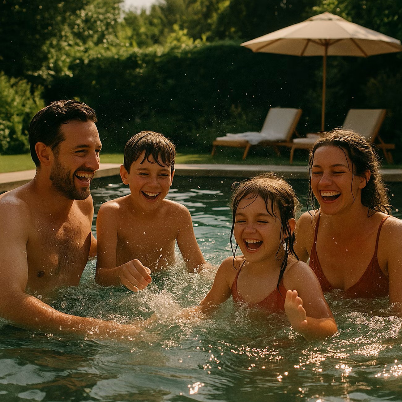 Foto : Waarom nog op vakantie gaan als je dit in je tuin kan hebben?