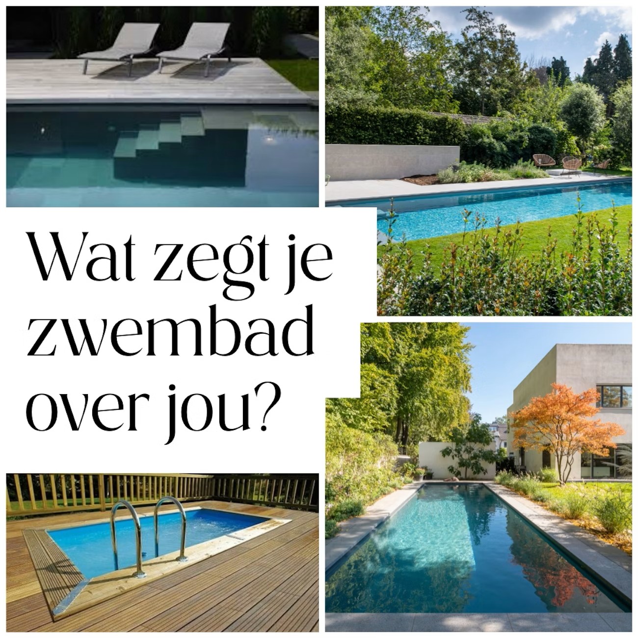 Foto : Wat zegt je zwembad over jou?
