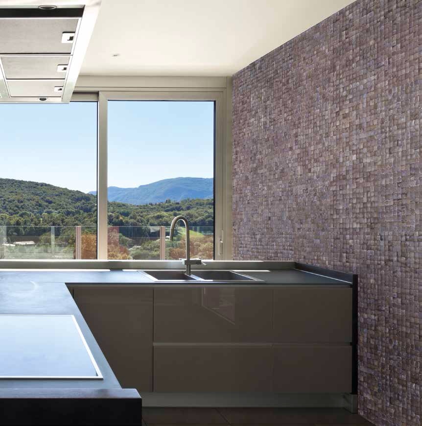 Foto: 100104 Bagonjong coco bliss grey wall sideview  keuken LR