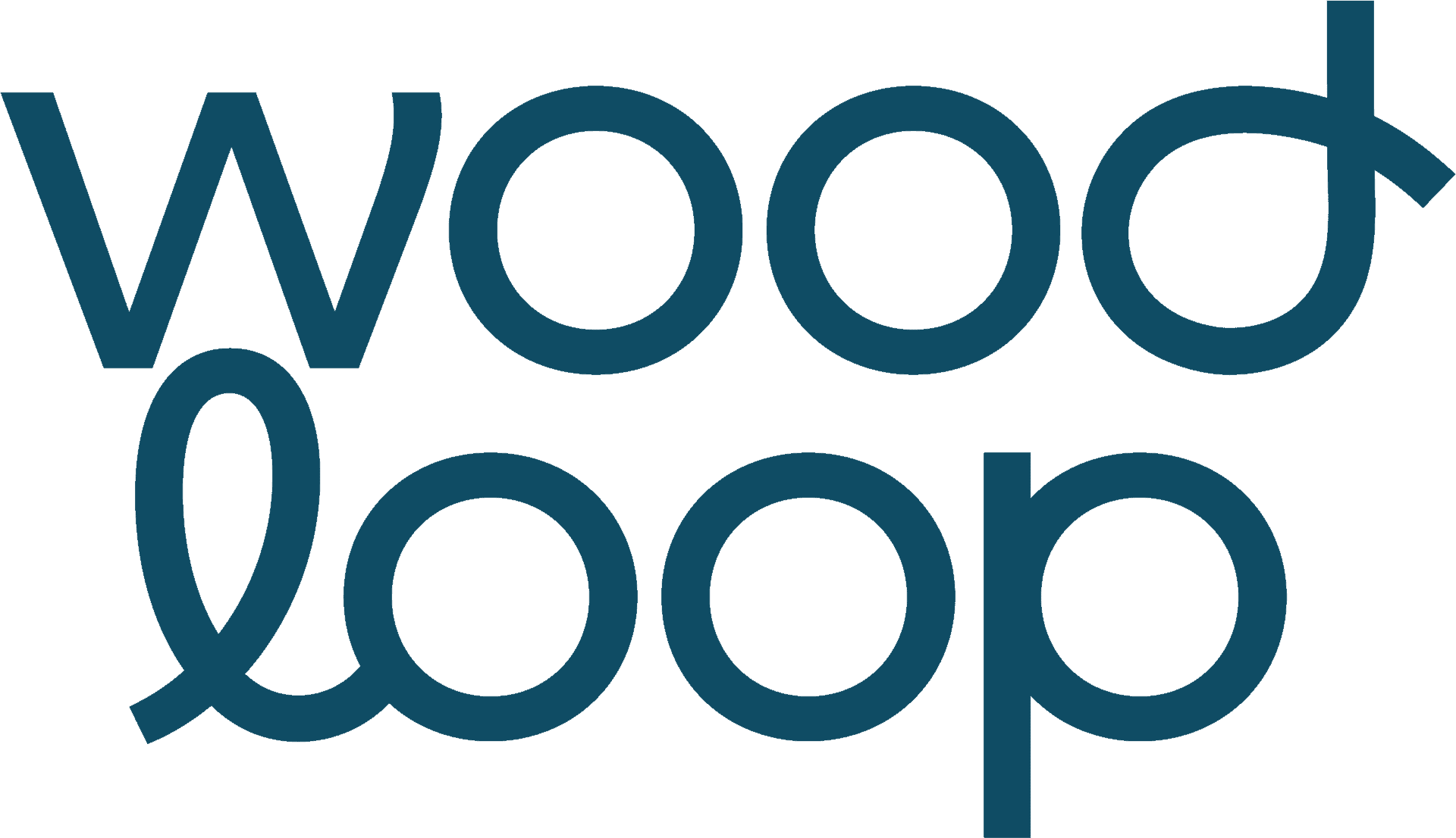 Foto: Wood Loop Logo Petrol Blue RGB