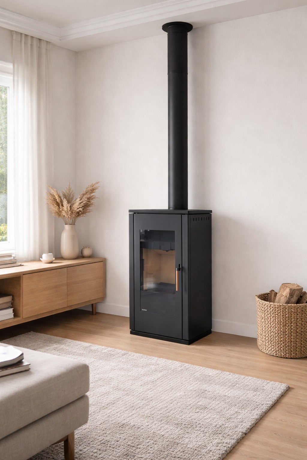 Foto : RIKA Moka houtkachel met kookplaat