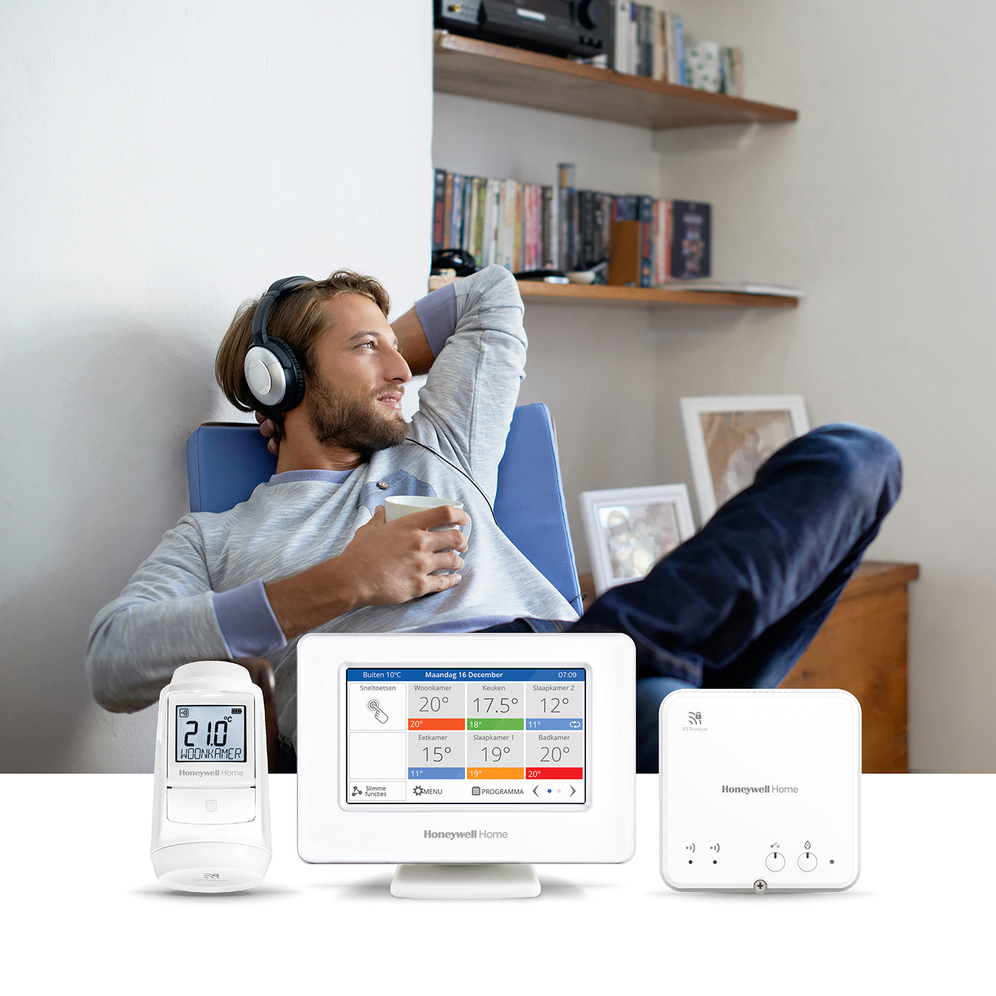 Foto : Slim wonen begint met slimme verwarming en koeling met evohome