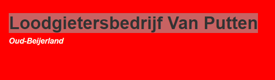 Loodgietersbedrijf Van Putten