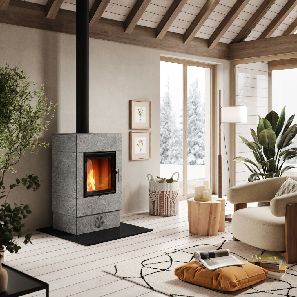 Foto : De Pavione: krachtig bemeten speksteenkachel voor maximale warmte