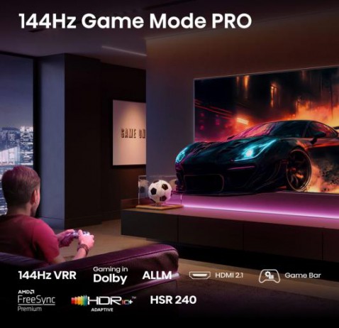 Foto : Hisense 65E7Q PRO – krachtige 65 inch QLED TV met 144Hz gaming prestaties