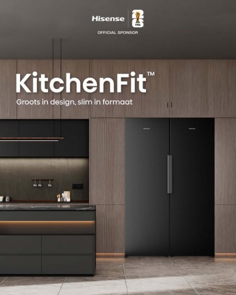 Foto : Hisense KitchenFit koelkast: strak design en maximale ruimte