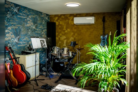 Foto : Muziekstudio in de tuin laten bouwen