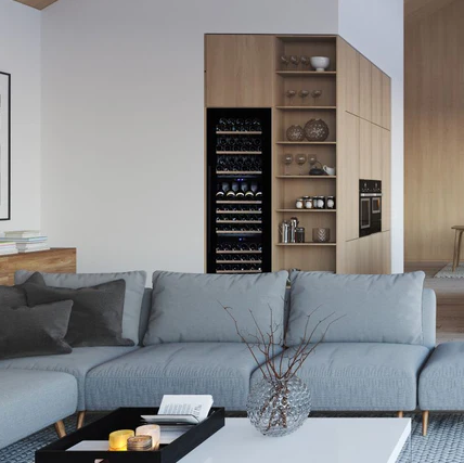 Foto : Wijnklimaatkast met 3 zones – Drie temperaturen, één elegant apparaat