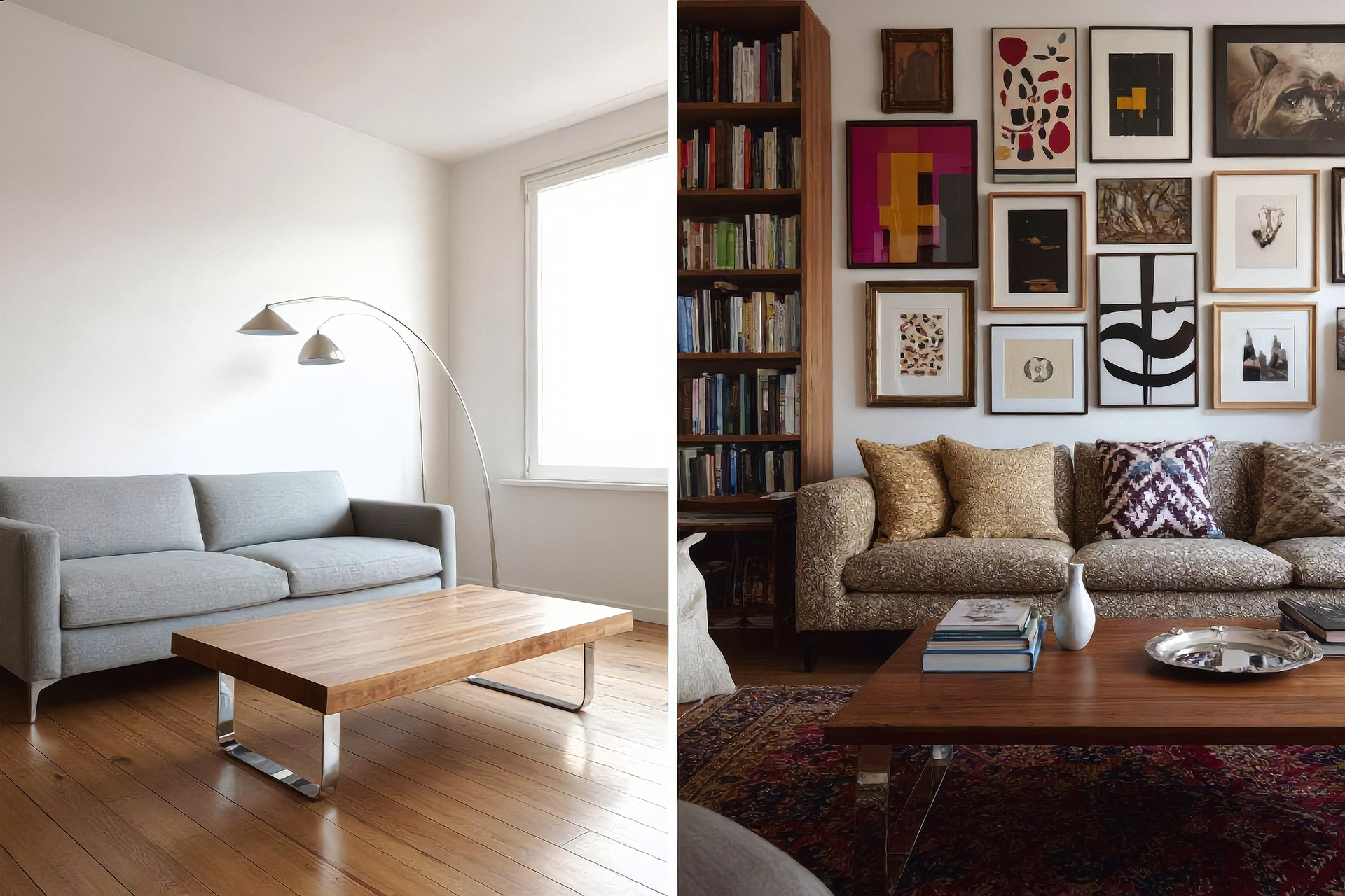 Foto: maximalism vs minimalism image