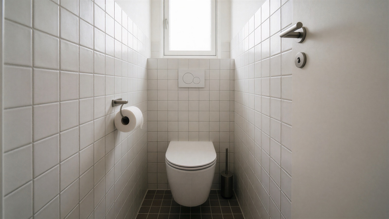 Foto : Toilet renoveren in een bestaande woning: kleine ruimte, veel details