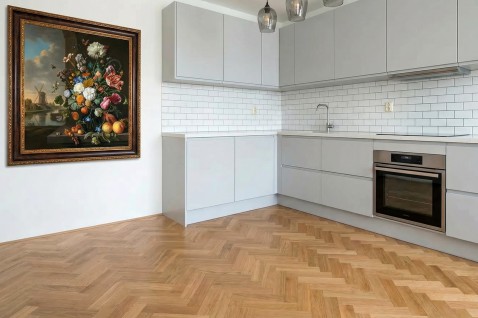 Foto : De Visgraat-Obsessie: Oak, PVC of Tegel – Wat Kiest U voor Uw Nederlandse Woning?