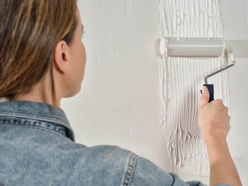 Foto : Alabastine Muurglad Rolbaar: snel muren glad maken
