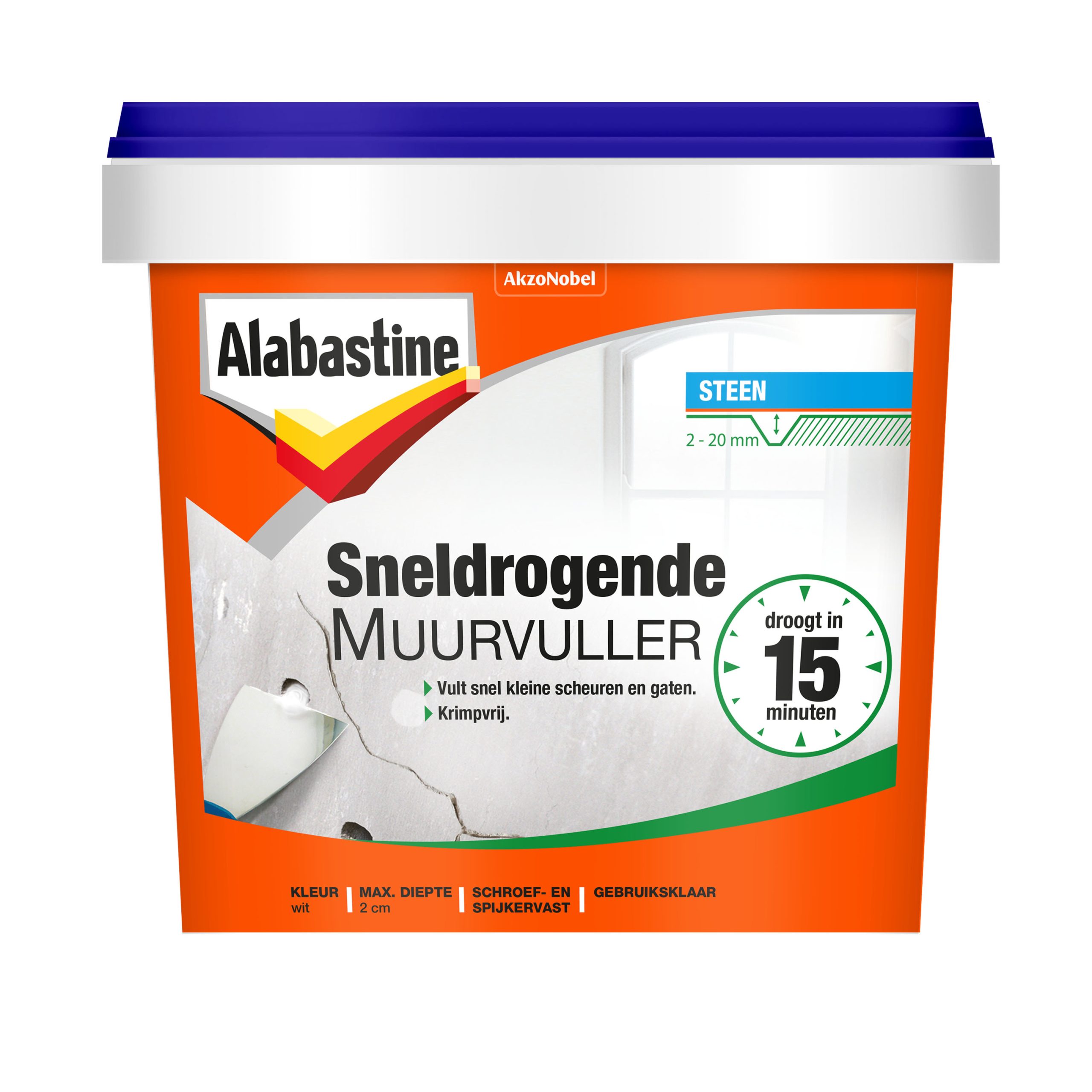 Foto: sneldrogendemuurvuller 1kg 2D 8710839102258 scaled