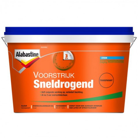 Foto : Alabastine Sneldrogende Voorstrijk: sterke basis voor strak schilderwerk