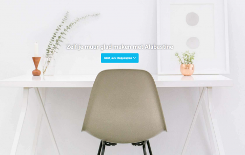 Foto : Het MuurStrakPlan van Alabastine: zo maak je je muur perfect glad