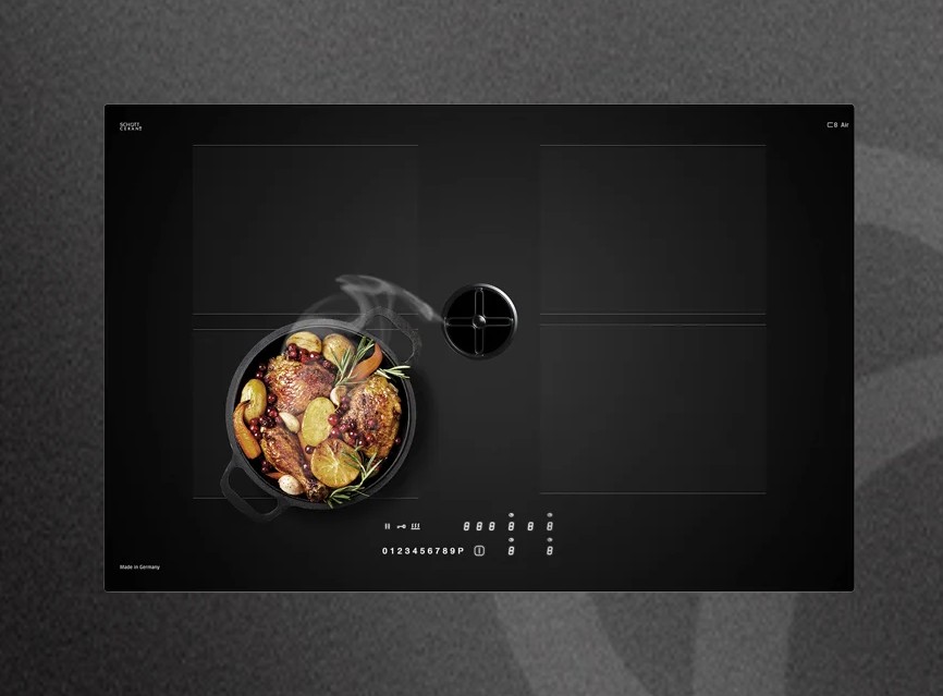 Foto : CASO C8 Air EK – inductiekookplaat met afzuiging