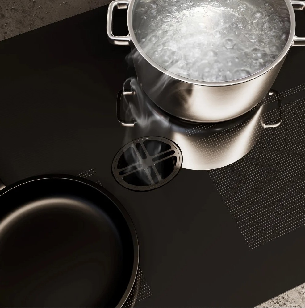 Foto: wonen nl caso design inductiekookplaat pan