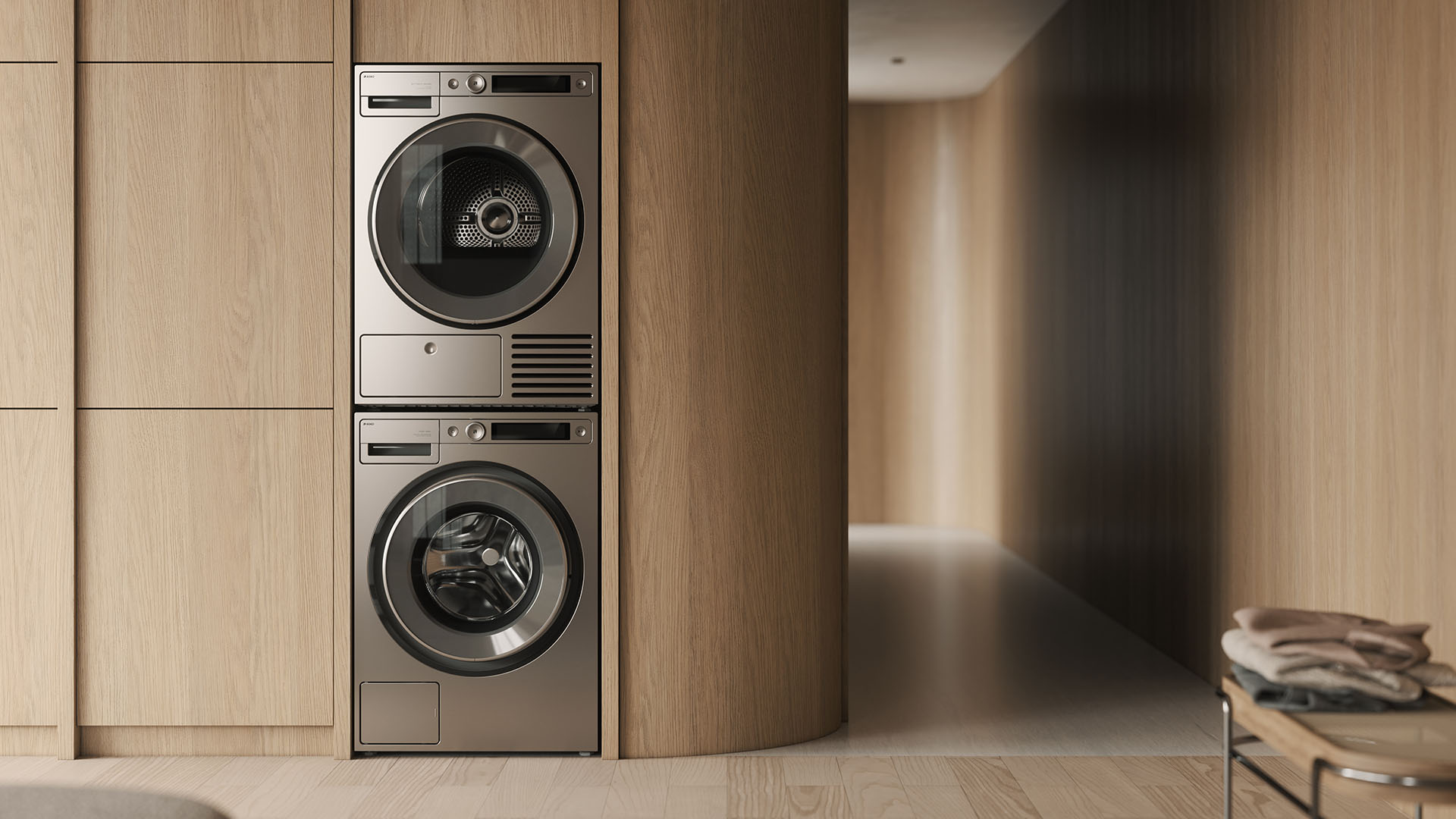 Foto: asko laundry amb hallway scandinavian laundry care banner