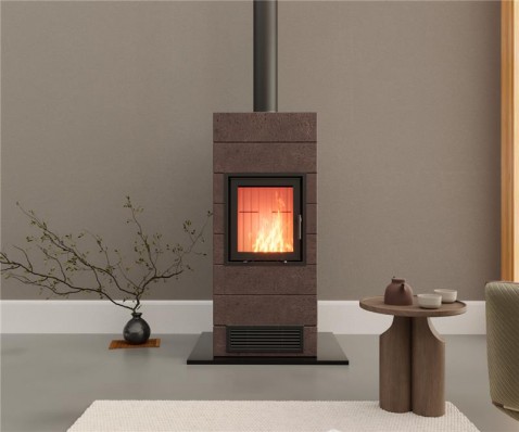 Foto : Kozy Hout: Speksteenkachel voor duurzame warmte