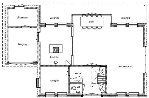 Foto: herenhuis beg grond