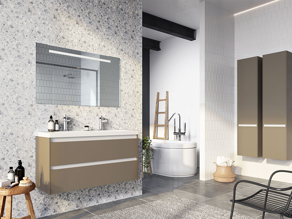 Foto: S Line 100 cm taupe mat