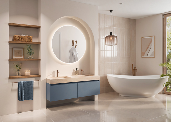 Foto : Maatwerk badmeubelen