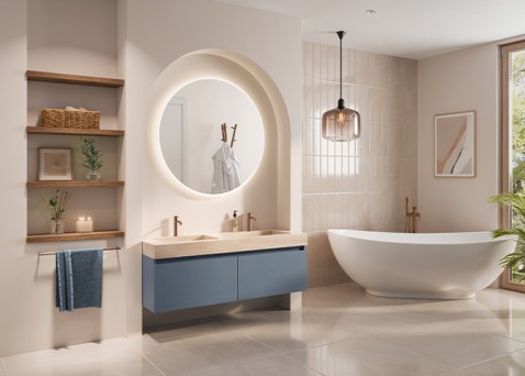 Foto : Maatwerk badmeubelen