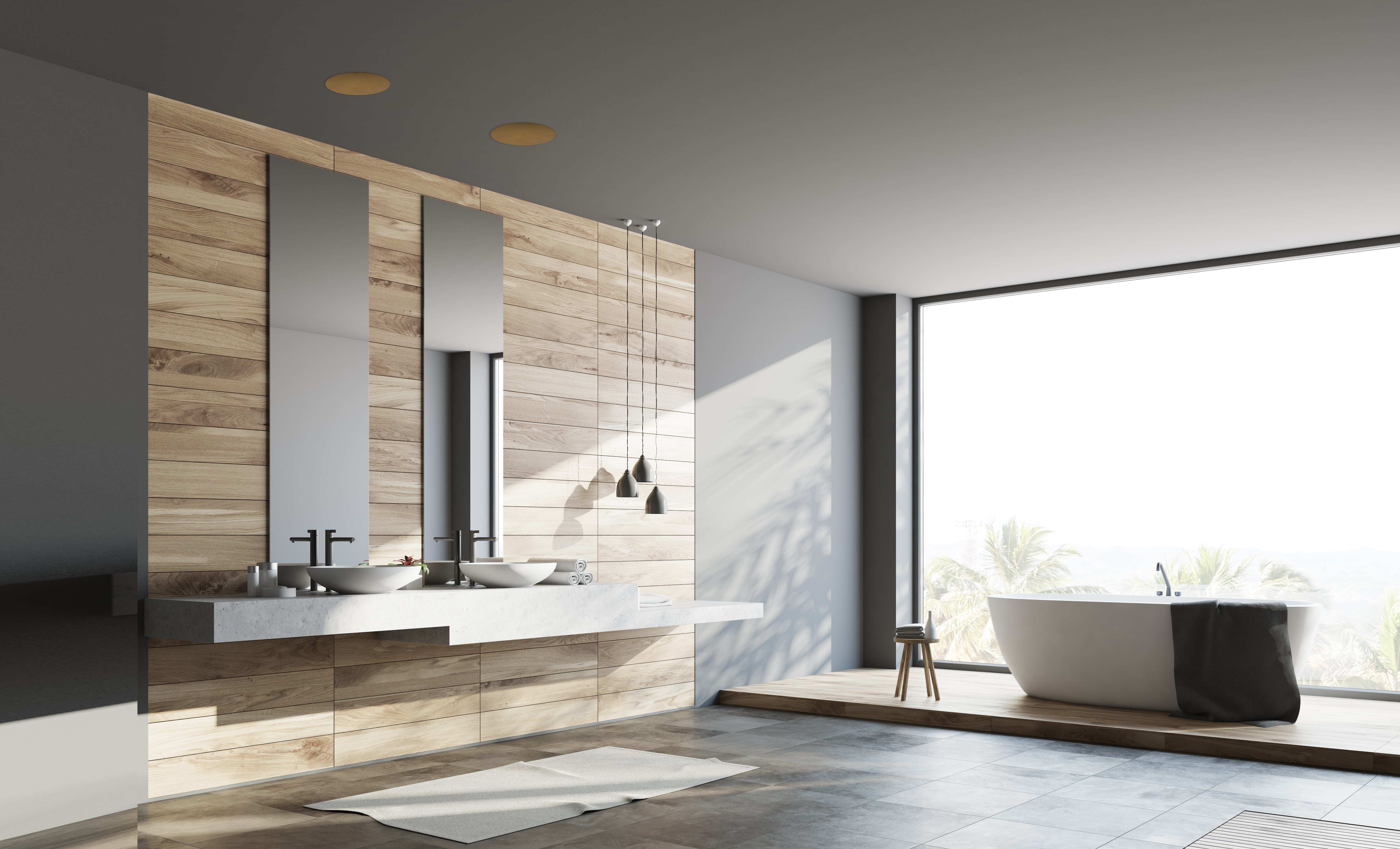Foto: Badkamer Brushed speakers