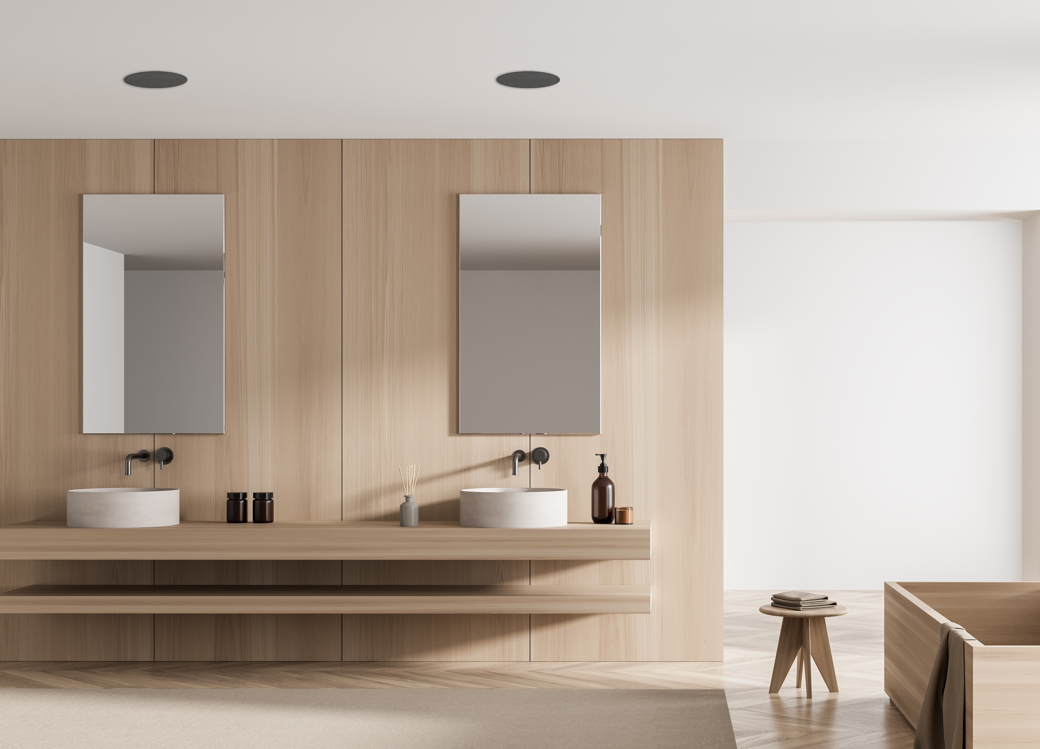 Foto: Badkamer Zumba speakers