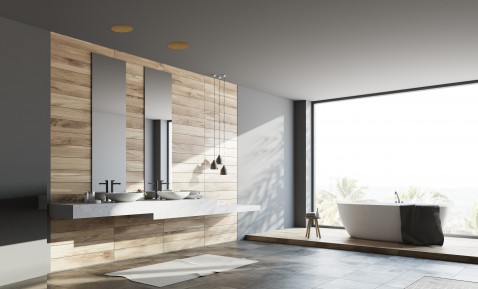 Foto : AquaSound Bluetooth Inbouwspeakers brengen krachtig geluid en design samen in iedere badkamer
