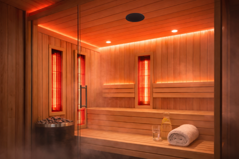 Foto : Ontspan in Geluid en Warmte met AquaSound Sauna Speakers