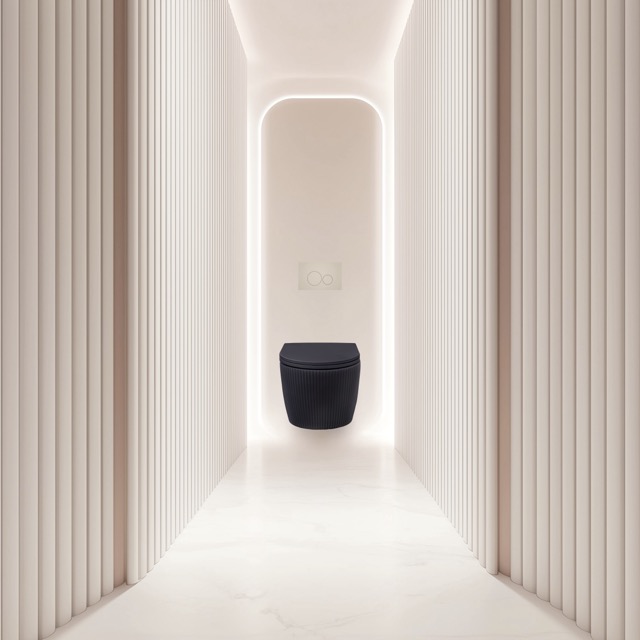 Foto: toilet ribbel sfeer zwart normaal