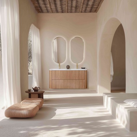 Foto : Rond is het nieuwe recht – de zachte revolutie in de badkamer