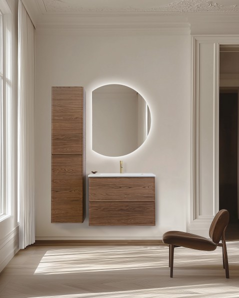 Foto : No Limit Frame: duurzame houtlook voor jouw badkamer