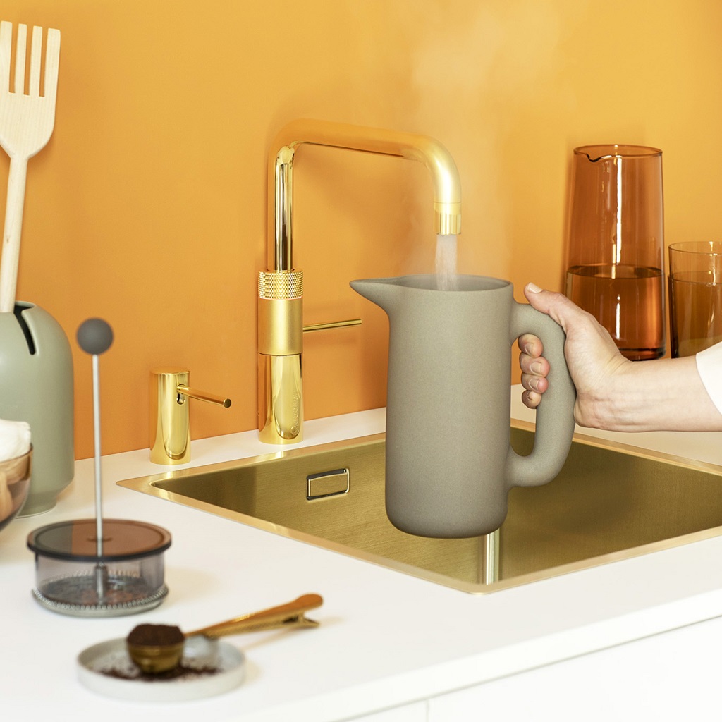 Foto: Wonennl Quooker Fusion square gold orange kook kan