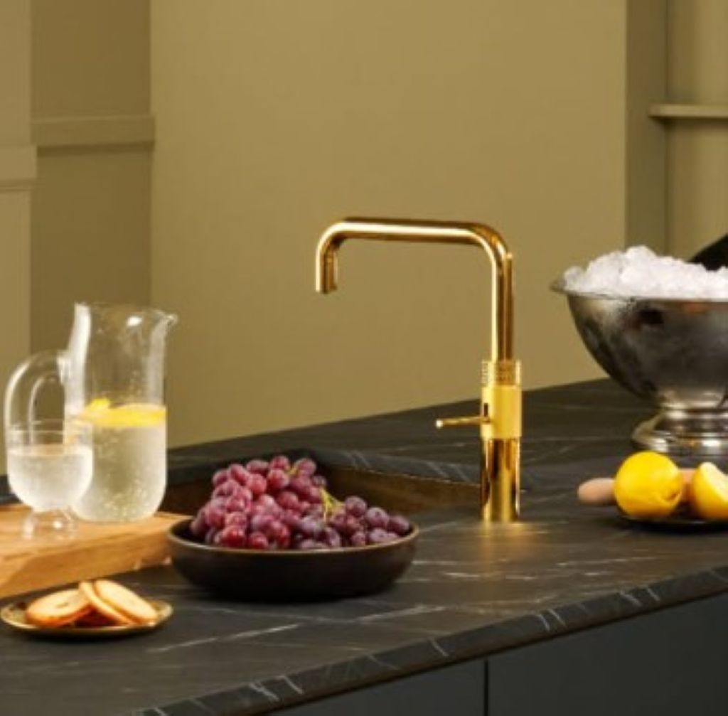 Foto: gouden quooker kraan wonen nl wonennl