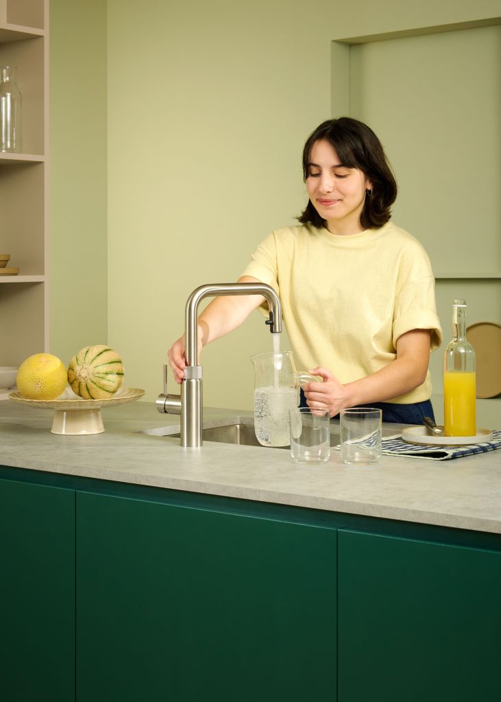 Foto: 2653 FXSSST Flex Square Stainless Steel Maria Green Set Sparkling Water 2 Portrait