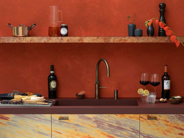 Foto : De Quooker Fusion Messing Patina