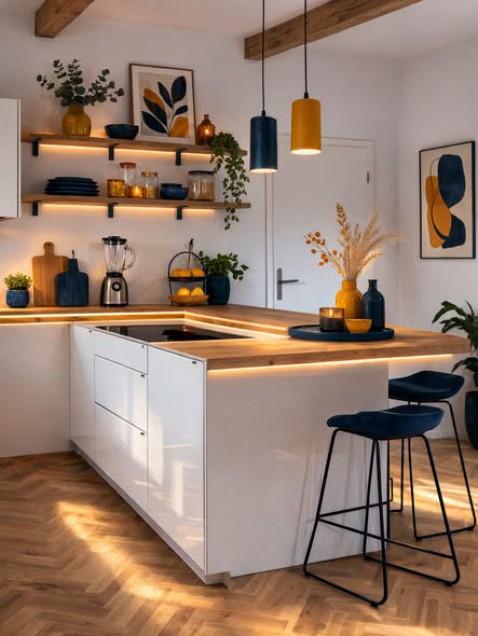 Foto : Kleur in de keuken: inspiratie, tips en keuken kleuren