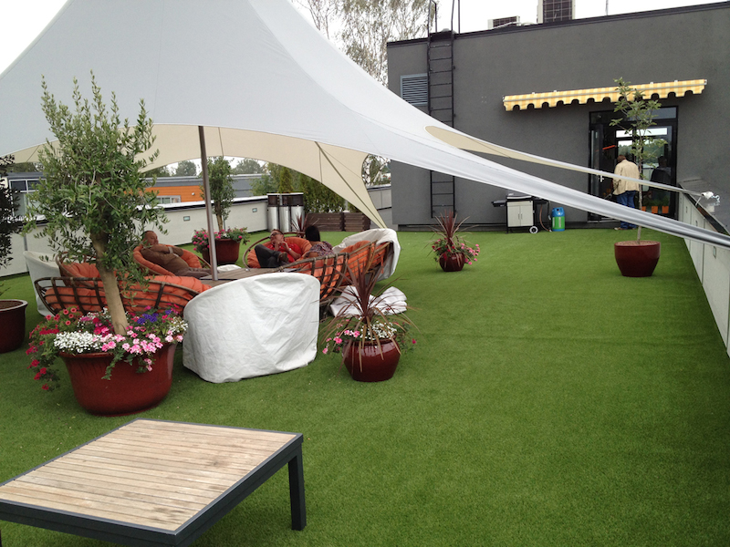 OROOTL Kunstgras Tegels 35mm - Outdoor Kunstgras Voor Balkon, Terras & Tuin - Realistisch & Onderhoudsvrij