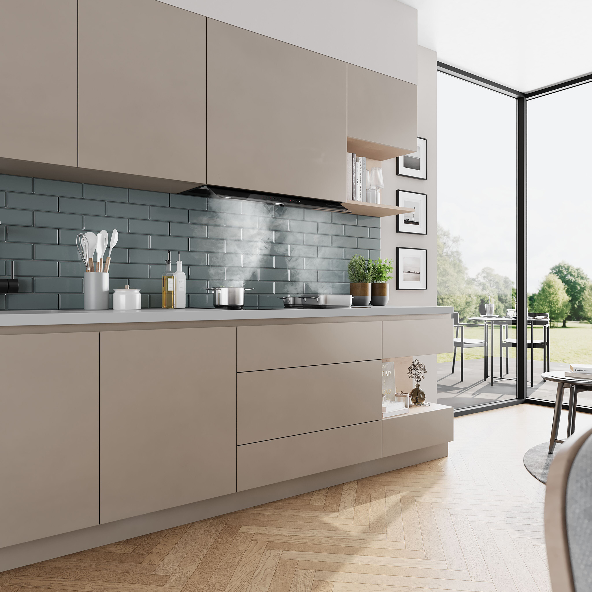 Foto: Tieleman Keukens Bosch keukenapparatuur Integrated Hood Design afzuigkap Geintegreerde afzuiging 5