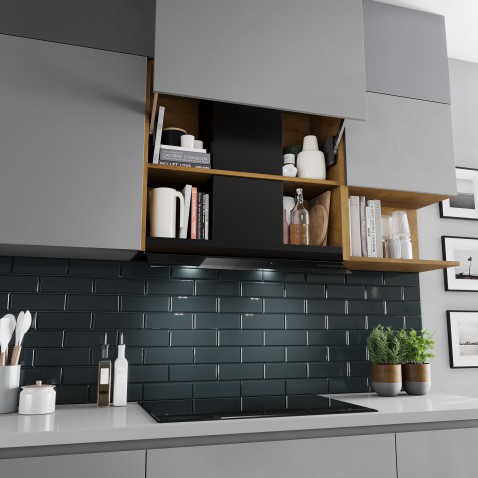 Foto : Meer ruimte in uw keukenkast met de nieuwe afzuigkap van Bosch