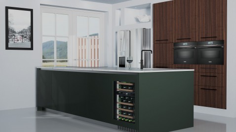 Foto : Compact maar toch ruim: de Forvino Domaine wijnklimaatkast