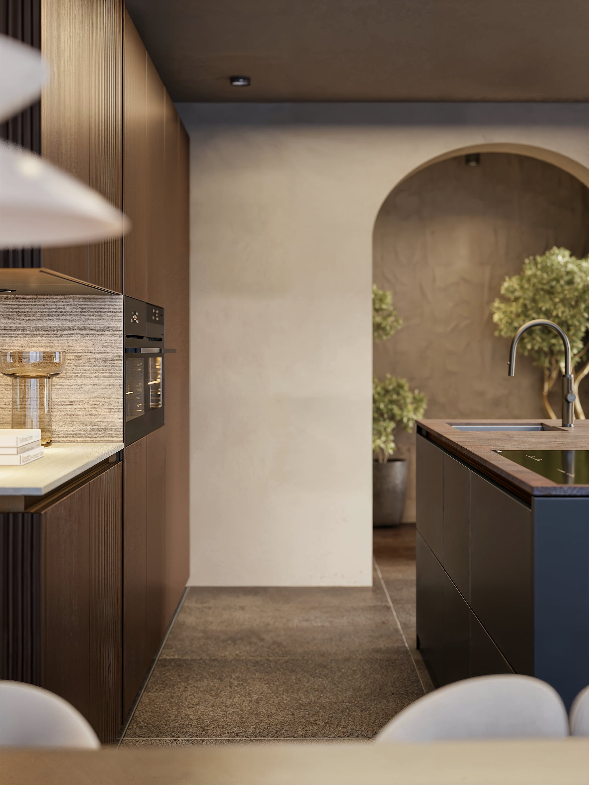 Foto: Tieleman Keukens Keller Keukens keukenmodel Modern Urban met ribbeldecor latjes greeploos 1