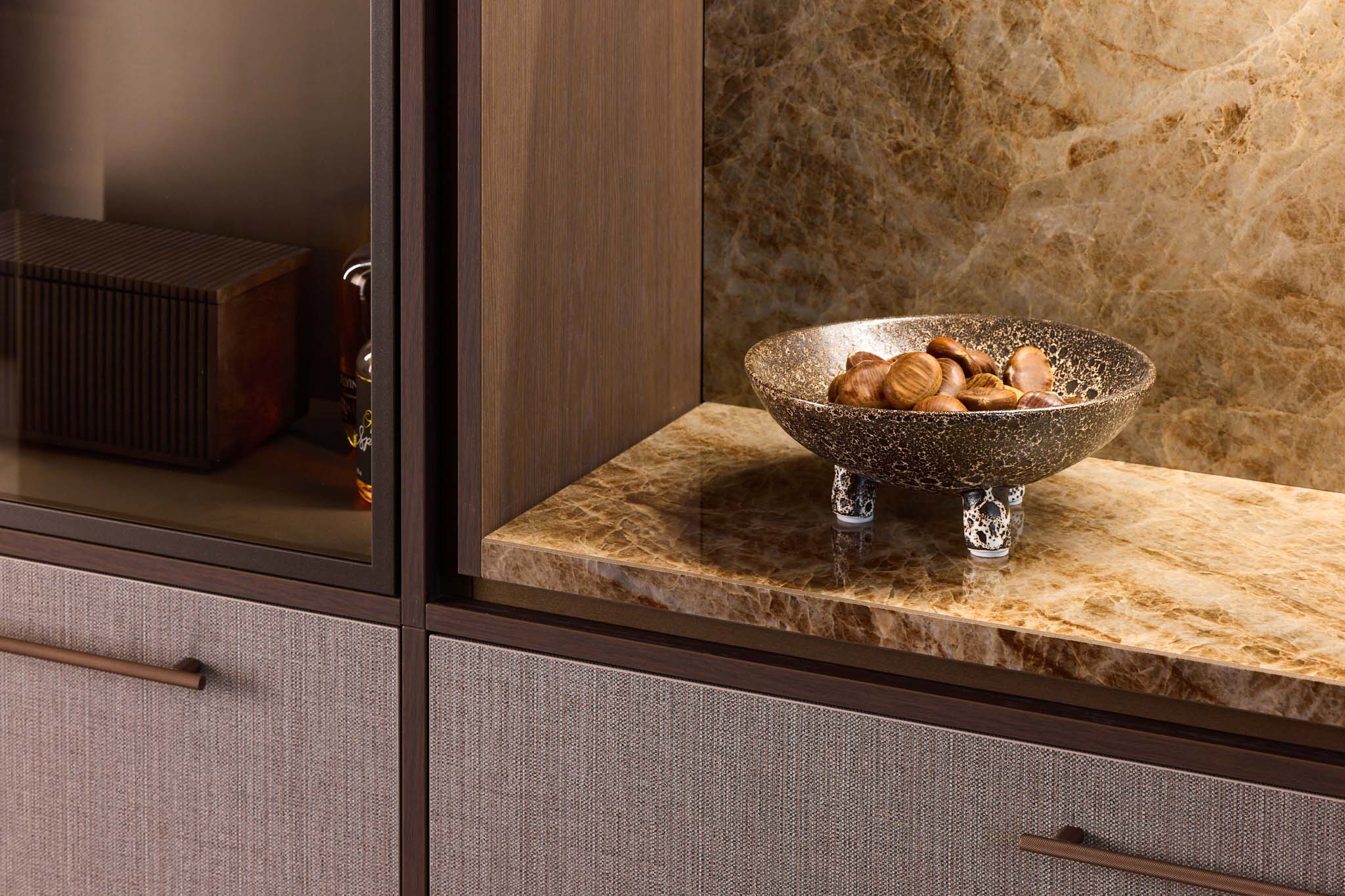 Foto: Tieleman Keukens Keller Keukens keukenmodel Natural weave mokka eiken linnen fronten 7