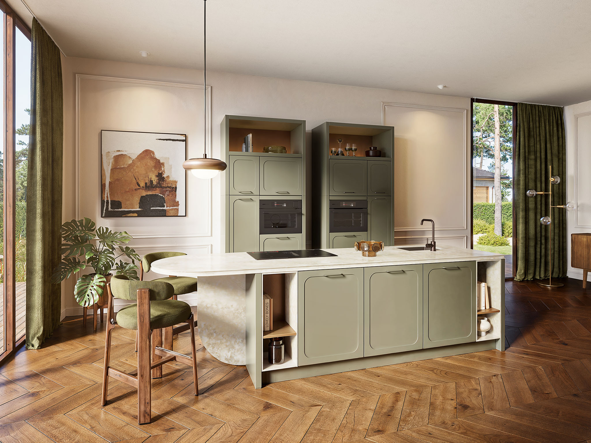 Foto: Tieleman Keukens Keller Keukens keukenmodel Retro Vibes jaren 70 keuken hoofdbeeld