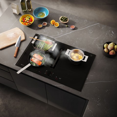 Foto : Nieuw: matzwarte inductiekookplaten van NEFF