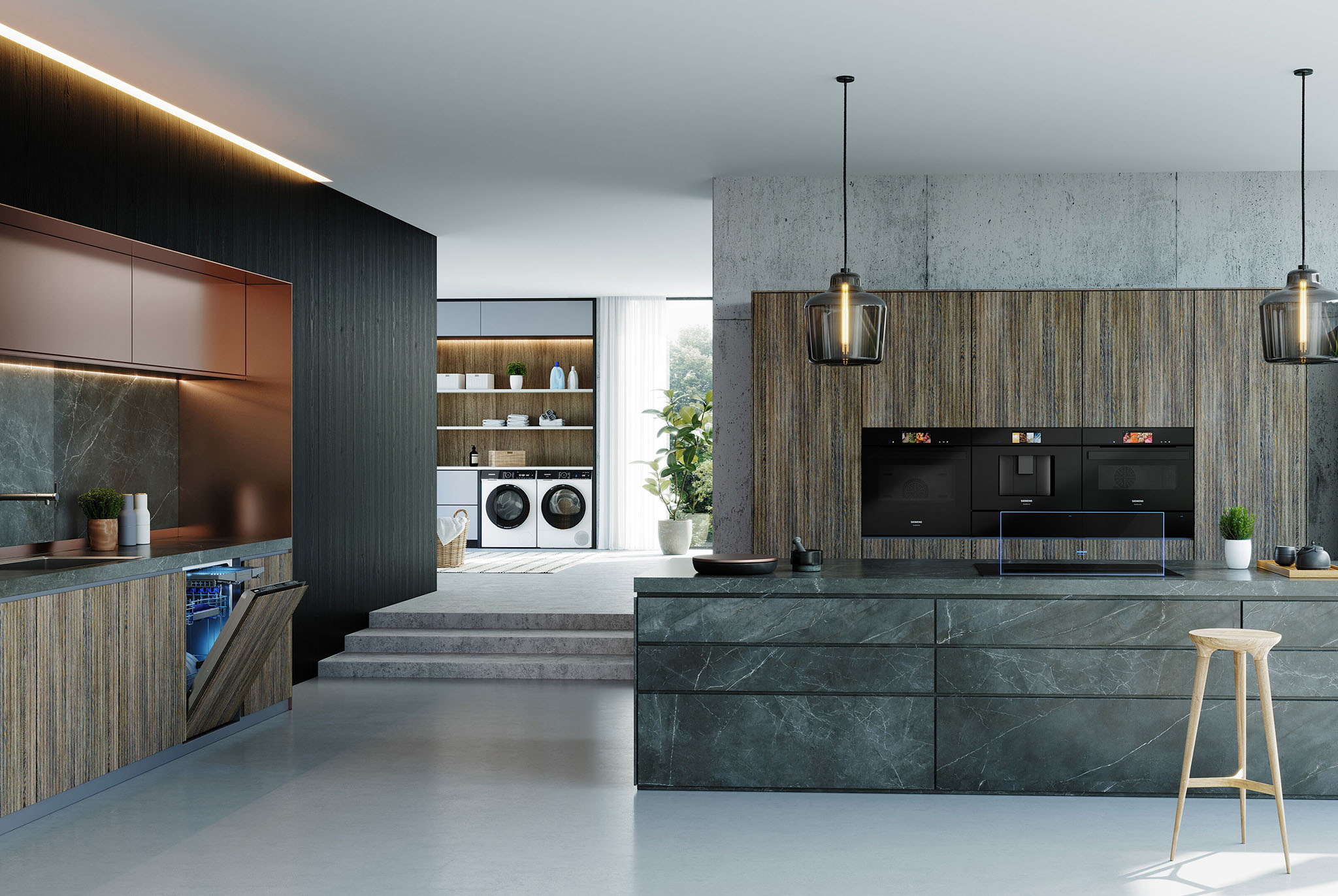 Foto : Slim koken begint met de intelligente keuken van Siemens